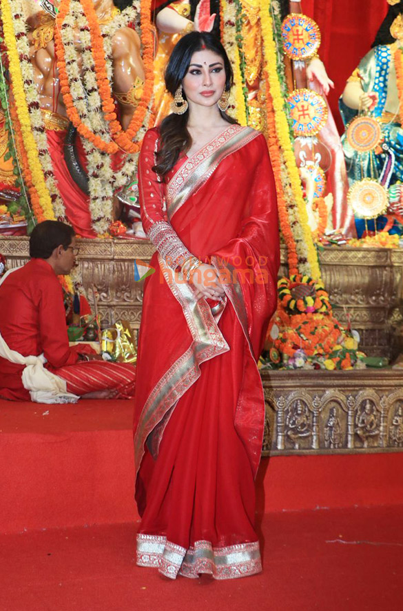 Photos: Mouni Roy, Suniel Shetty, Rupali Ganguly and others snapped at a Durga Puja pandal | Parties & Events